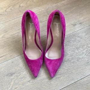 Jean-Michel Cazabat Fuschia Suede Pumps